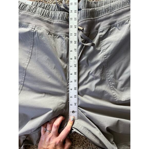 NWT Nautica Women's Cotton Roll-Tab Utility Pants, XXL Gray, Elastic Waist - Picture 11 of 12